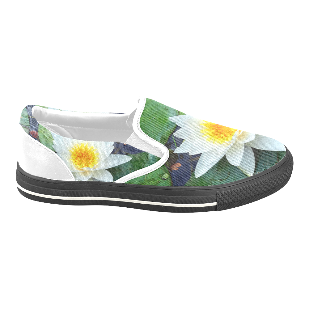 Waterlily Women's Unusual Slip-on Canvas Shoes (Model 019)