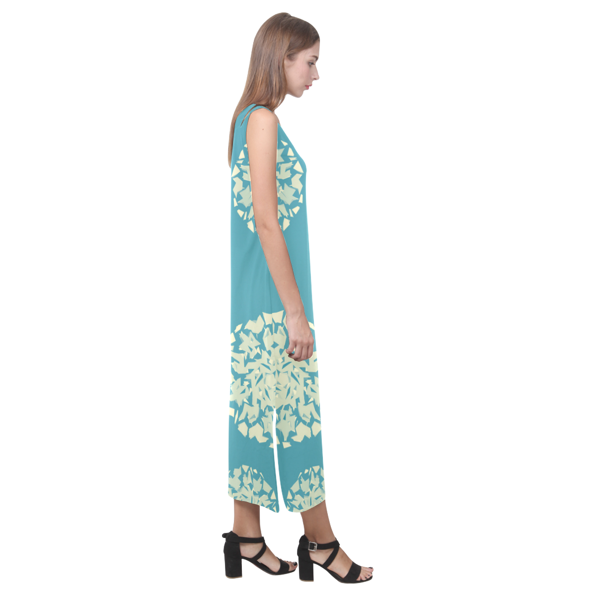 DANDELIONS Phaedra Sleeveless Open Fork Long Dress (Model D08)