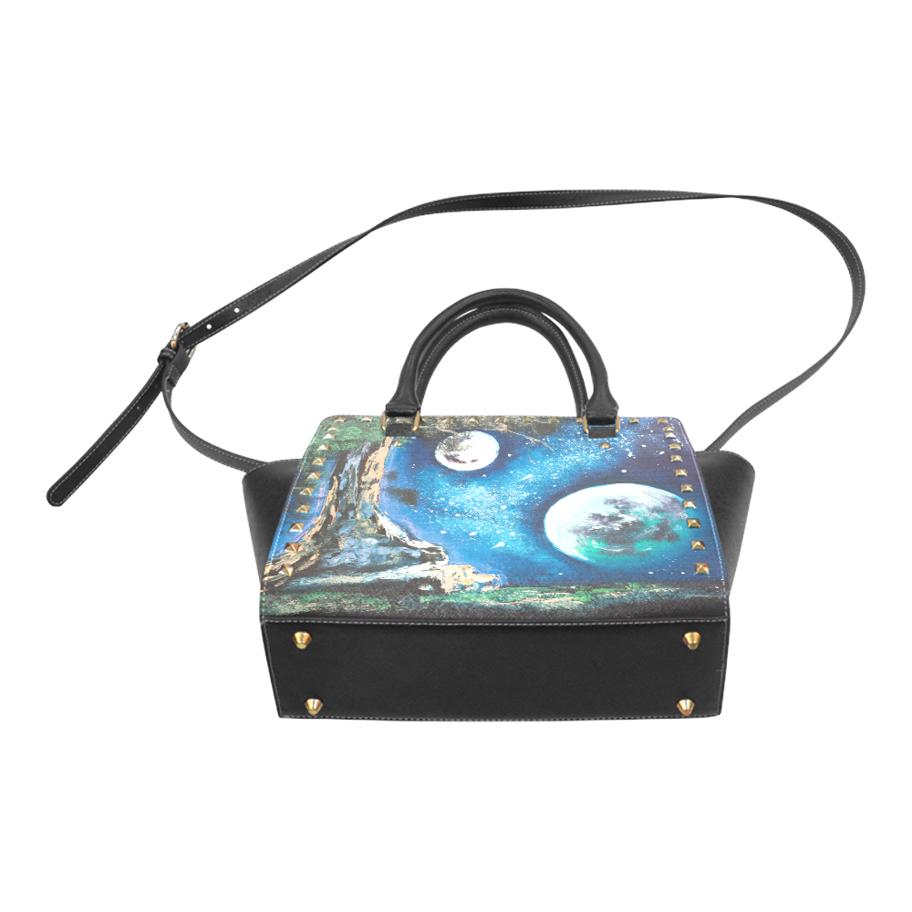 cosmo night Rivet Shoulder Handbag (Model 1645)