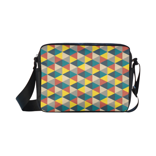 Colorful geometric   - design and vector Classic Cross-body Nylon Bags (Model 1632)