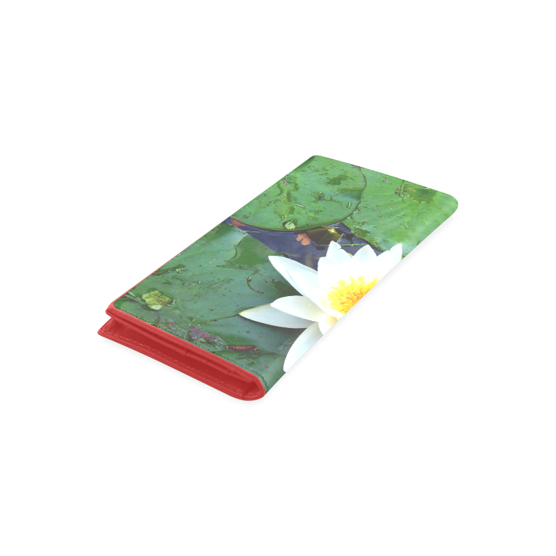 Waterlily Women's Leather Wallet (Model 1611)