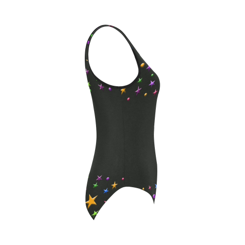 Night stars Vest One Piece Swimsuit (Model S04)