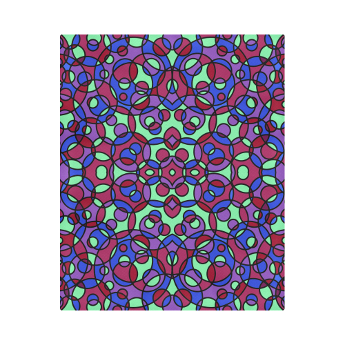 Kaleidoscope circles Duvet Cover 86"x70" ( All-over-print)
