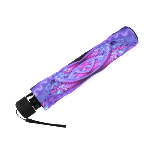 Pink Purple Fractal Mandala Foldable Umbrella (Model U01)