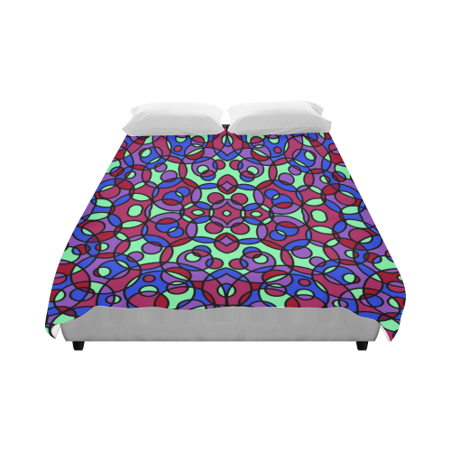 Kaleidoscope circles Duvet Cover 86"x70" ( All-over-print)