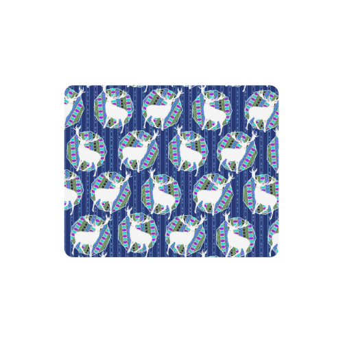 Geometric Deer Retro Pattern Rectangle Mousepad