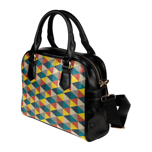 Colorful geometric   - design and vector Shoulder Handbag (Model 1634)