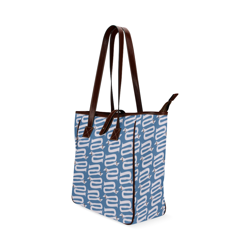 Long wiener dog with floppy ears   - dog and wiener Classic Tote Bag (Model 1644)