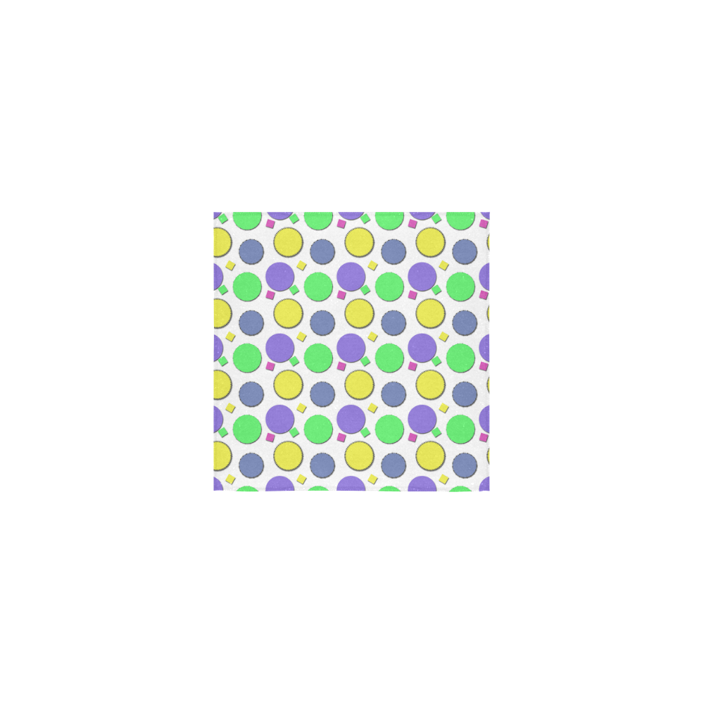 Pastel circus circles Square Towel 13“x13”