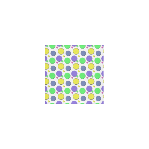 Pastel circus circles Square Towel 13“x13”