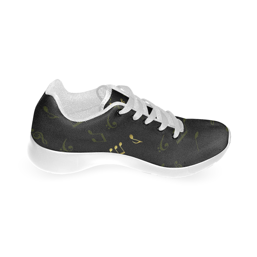 music notes pattern Women’s Running Shoes (Model 020)