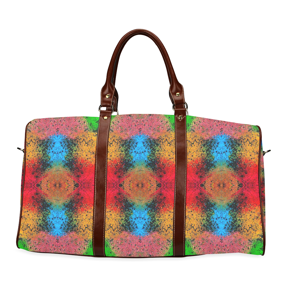 Colorful Goa Tapestry Painting Waterproof Travel Bag/Large (Model 1639)