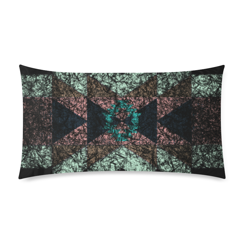 Outworn Tribal Aztec Pattern Custom Rectangle Pillow Case 20"x36" (one side)