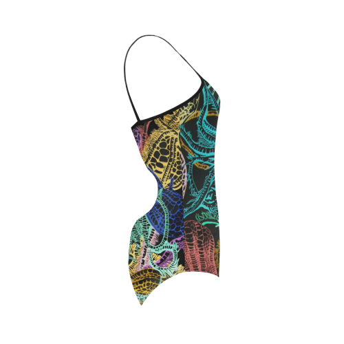 Rainbow crinoids inverted swimsuit Strap Swimsuit ( Model S05)