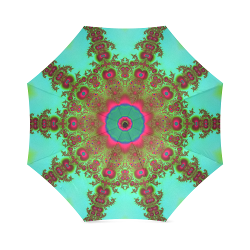 Fractal Kaleidoscope Mandala Flower Abstract 12 Foldable Umbrella (Model U01)