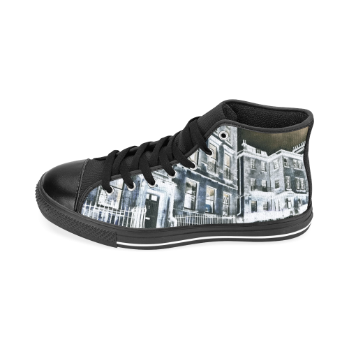 UK Flat - Jera Nour Men’s Classic High Top Canvas Shoes /Large Size (Model 017)