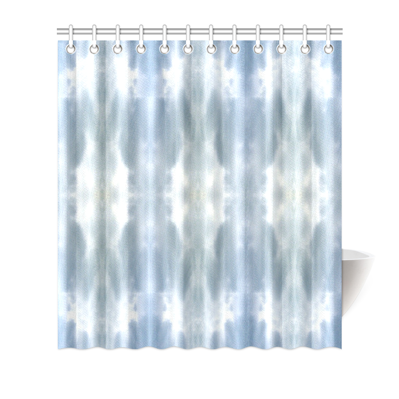 Ice Crystals Abstract Pattern Shower Curtain 66"x72"