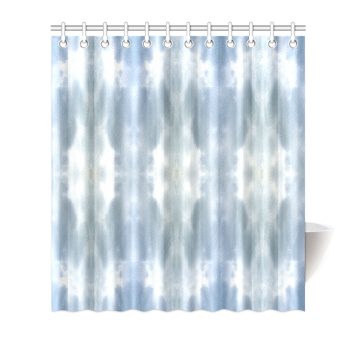 Ice Crystals Abstract Pattern Shower Curtain 66"x72"