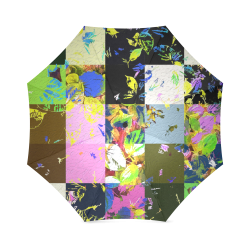 Foliage Patchwork #3 - Jera Nour Foldable Umbrella (Model U01)