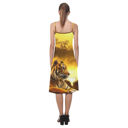 Tiger and Sunset Alcestis Slip Dress (Model D05)