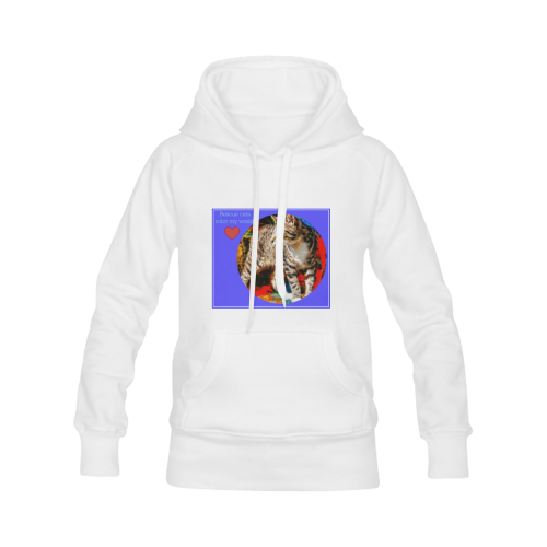 "Rescue Cats Color World" Women's Classic Hoodies (Model H07)