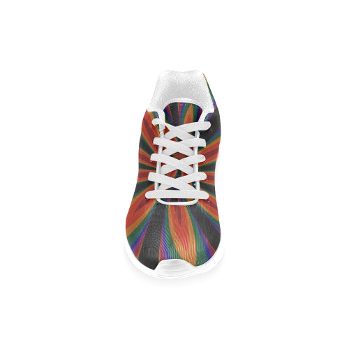 Fractal Kaleidoscope Mandala Flower Abstract 9 Men’s Running Shoes (Model 020)