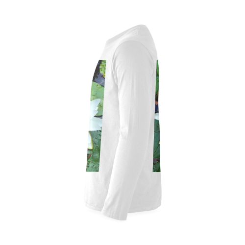 Waterlily Sunny Men's T-shirt (long-sleeve) (Model T08)