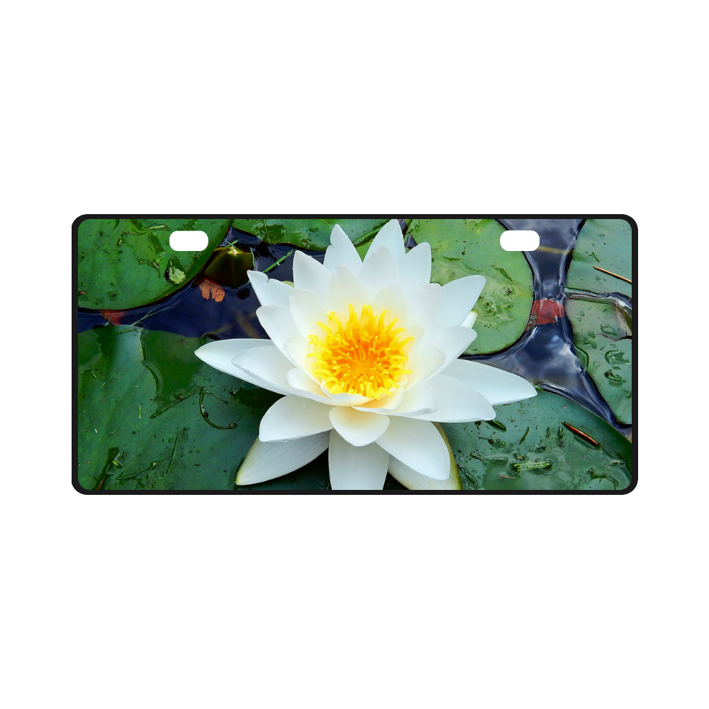Waterlily License Plate