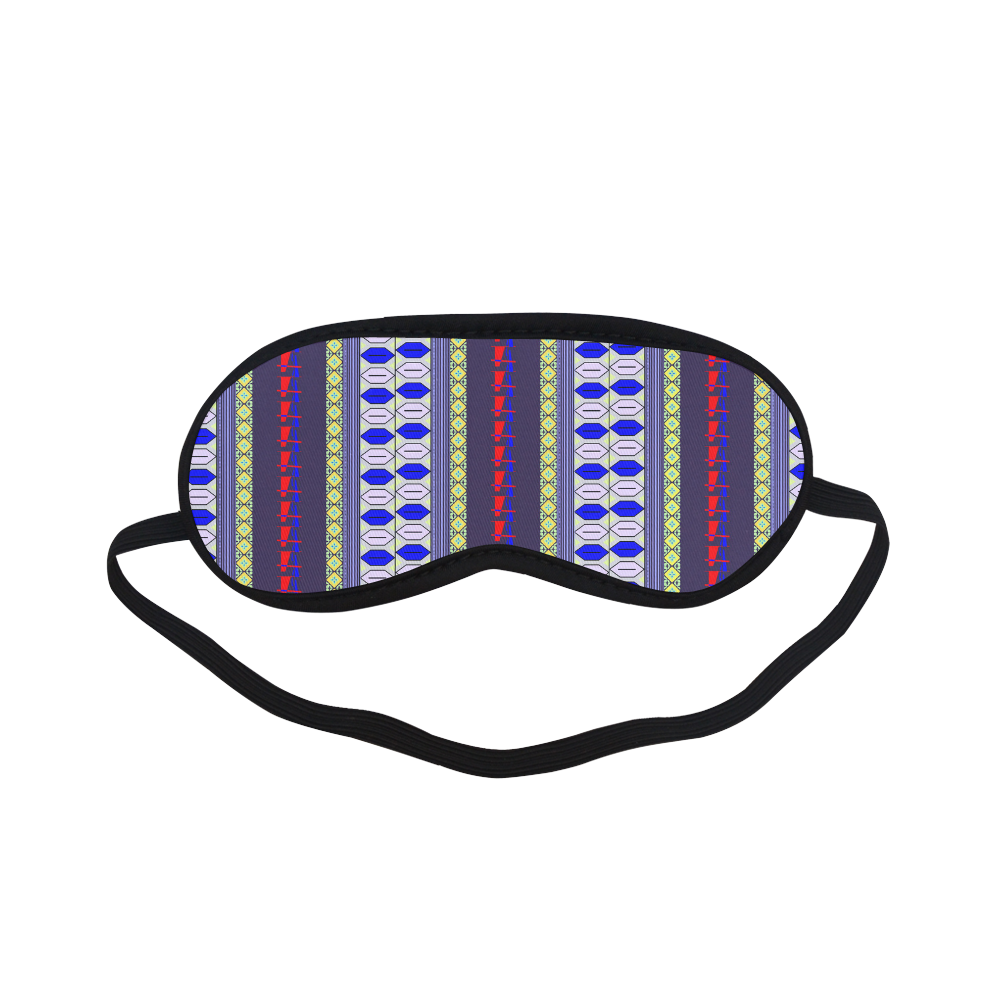 Colorful Geometric Horizontal Pattern Sleeping Mask