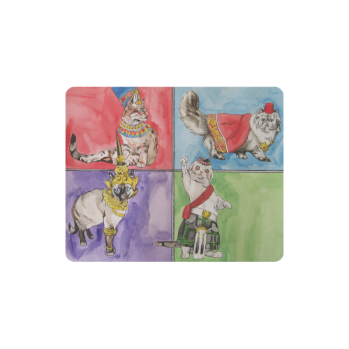 Cats from Around the World rectangle mousepad Rectangle Mousepad