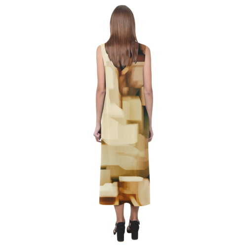 TOP Phaedra Sleeveless Open Fork Long Dress (Model D08)