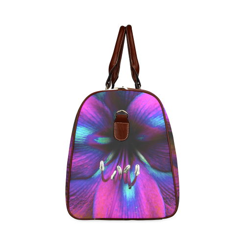Neon Amaryllis by Martina Webster Waterproof Travel Bag/Small (Model 1639)