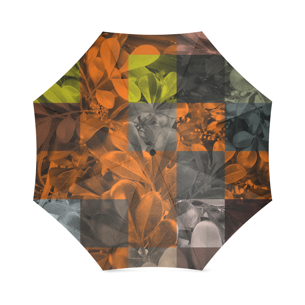 Foliage Patchwork #9 - Jera Nour Foldable Umbrella (Model U01)