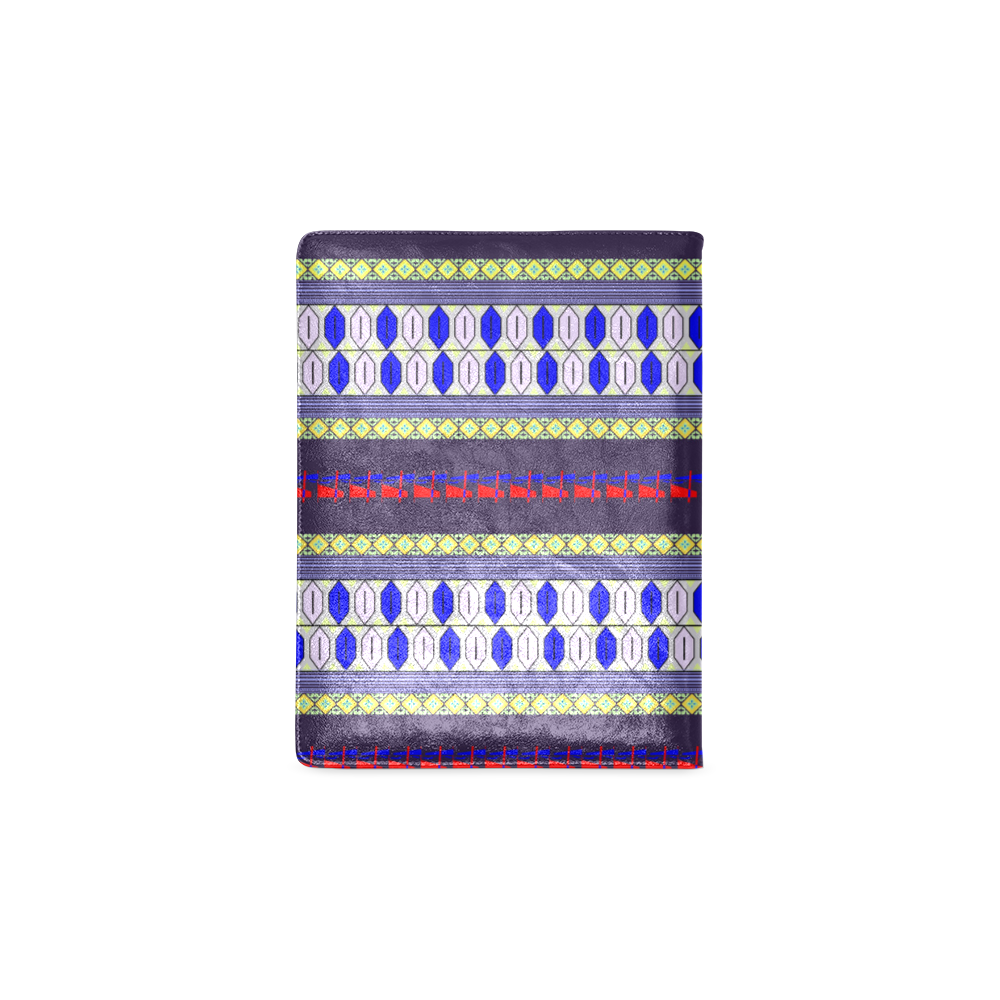Colorful Geometric Horizontal Pattern Custom NoteBook B5
