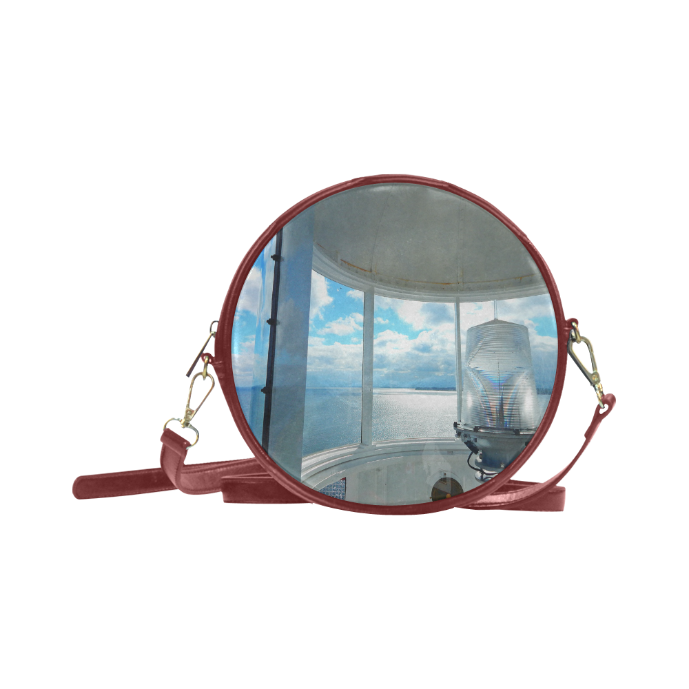 Lighthouse View Round Sling Bag (Model 1647)