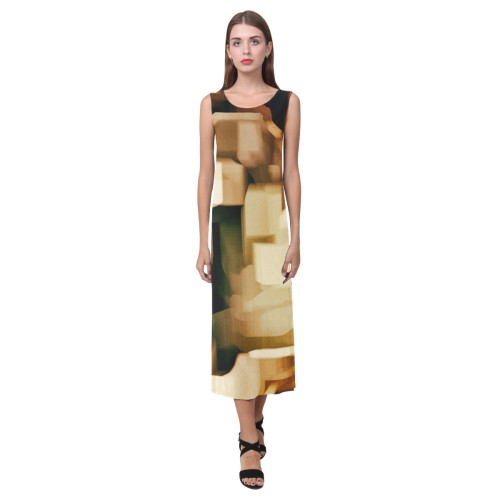 TOP Phaedra Sleeveless Open Fork Long Dress (Model D08)