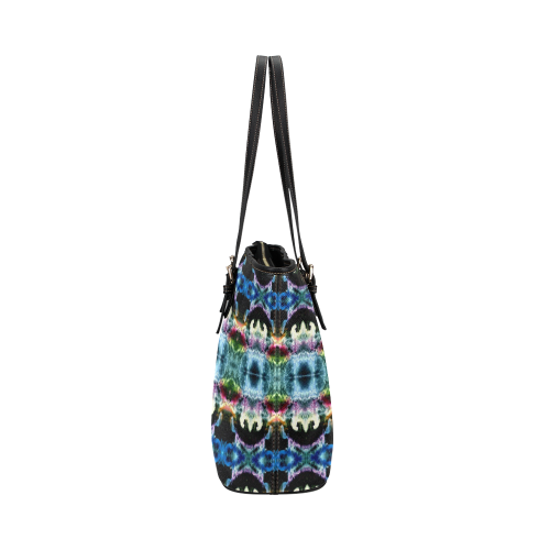 In Space Pattern Leather Tote Bag/Small (Model 1651)