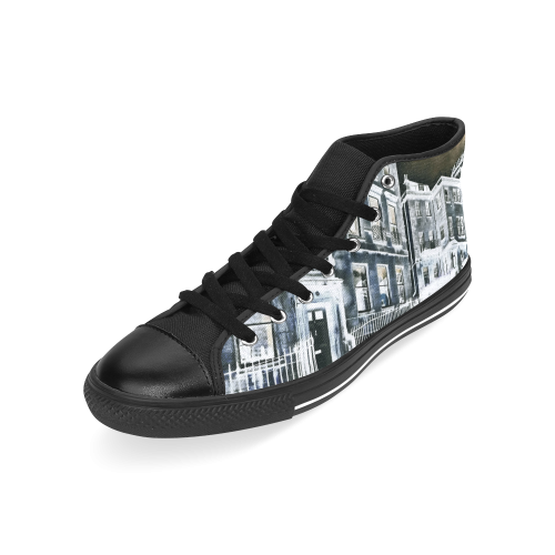 UK Flat - Jera Nour Men’s Classic High Top Canvas Shoes /Large Size (Model 017)