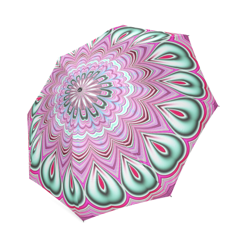 Fractal Kaleidoscope Mandala Flower Abstract 18 Foldable Umbrella (Model U01)