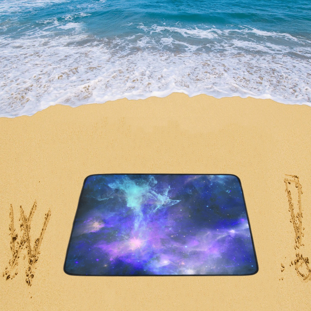 Blue Galaxy Beach Mat 78"x 60"