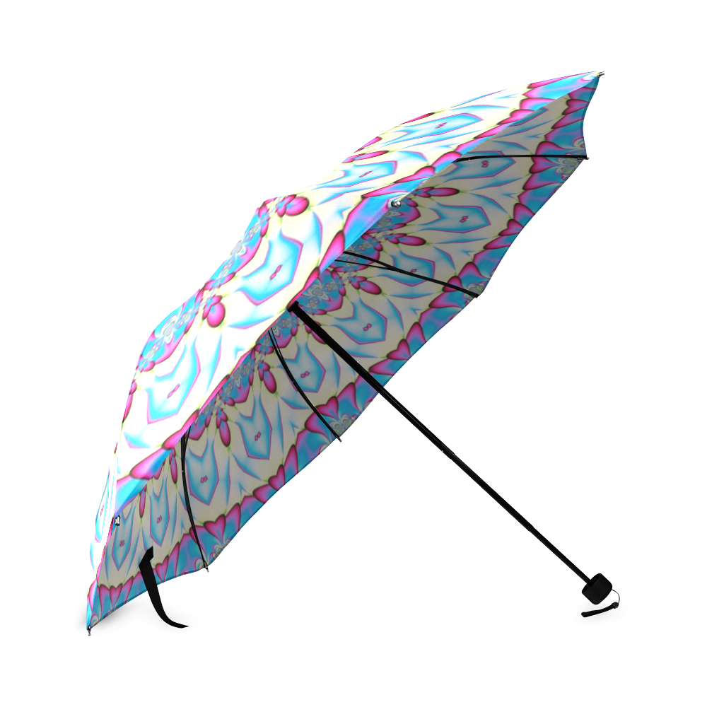 Fractal Kaleidoscope Mandala Flower Abstract 17 Foldable Umbrella (Model U01)