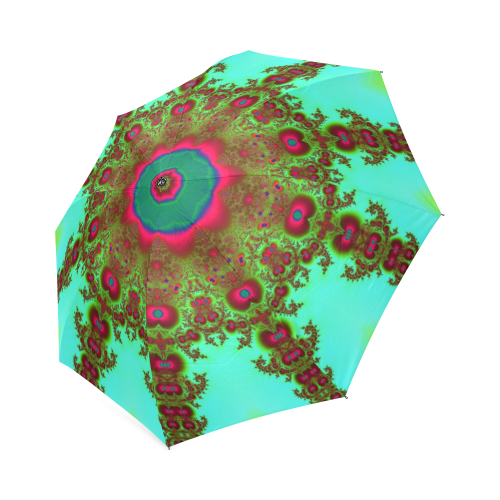 Fractal Kaleidoscope Mandala Flower Abstract 12 Foldable Umbrella (Model U01)