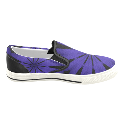 pURPLE pOWER 2 Men's Slip-on Canvas Shoes (Model 019)