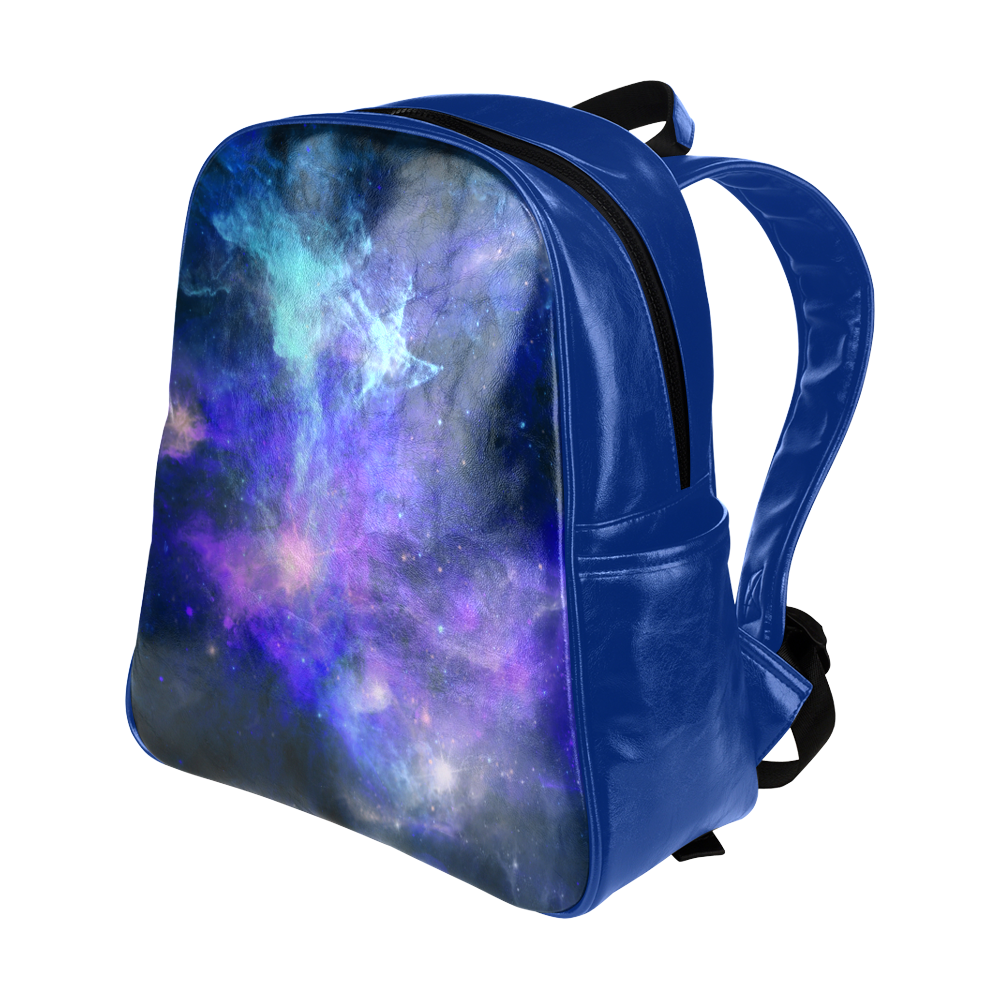Blue Galaxy Multi-Pockets Backpack (Model 1636)
