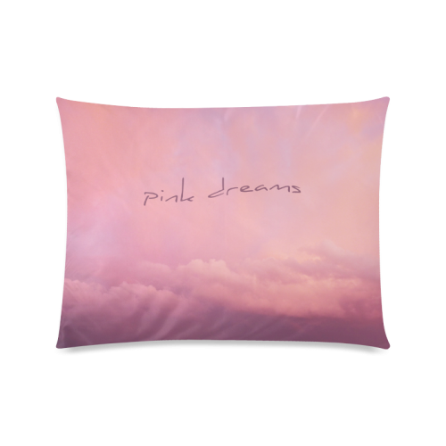 pink dreams Custom Zippered Pillow Case 20"x26"(Twin Sides)