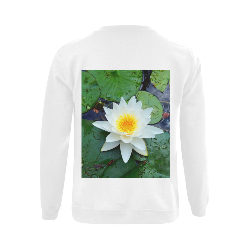 Waterlily Gildan Crewneck Sweatshirt(NEW) (Model H01)