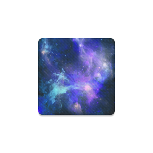 Blue Galaxy Square Coaster