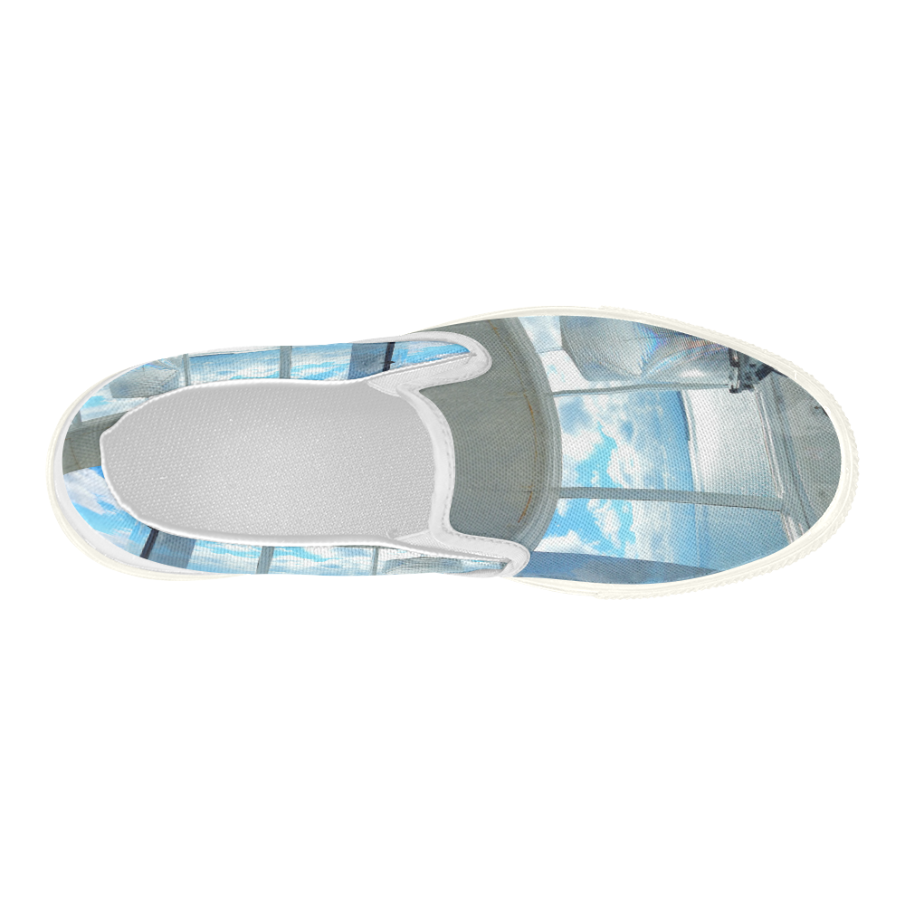 Lighthouse View Women's Slip-on Canvas Shoes (Model 019)