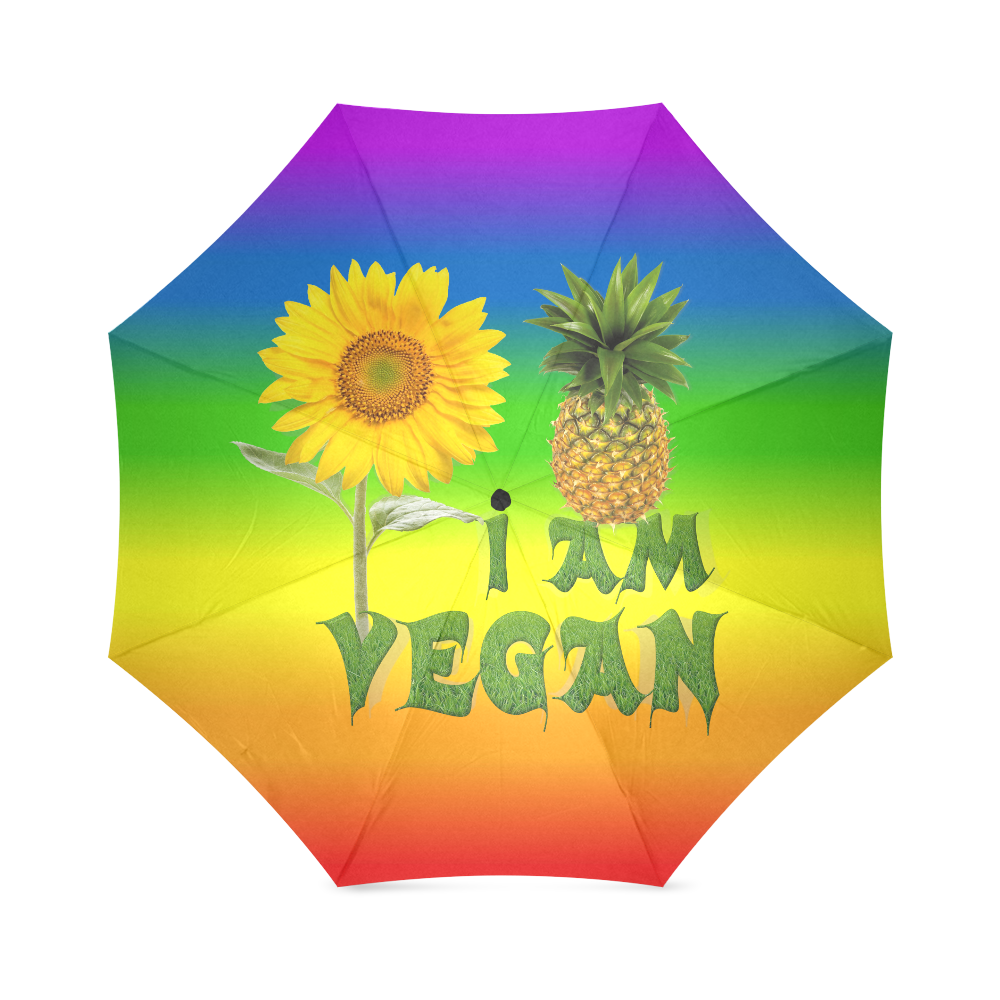I am Vegan Foldable Umbrella (Model U01)