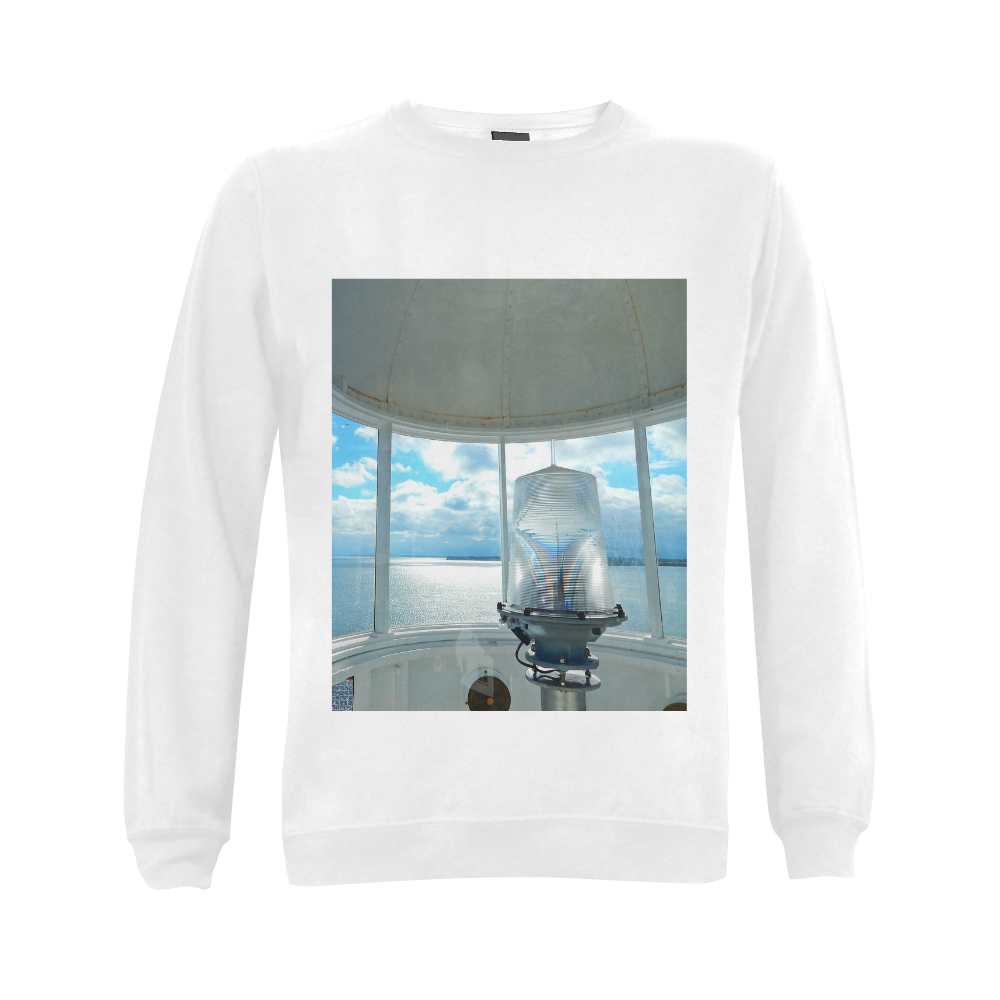 Lighthouse View Gildan Crewneck Sweatshirt(NEW) (Model H01)